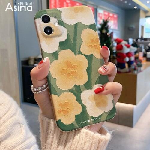 ASINA Imitation Lambskin Case For iPhone 12 11 Pro Max X XS XR 7 8 Plus Cute Couple Cases for iPhone 12mini SE 2020 Back Cover