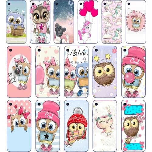 322FG Cute cartoon owl Soft Silicone Tpu Cover Case for Huawei Honor 8A 9A 8S 9S Pime 10i 20i Case