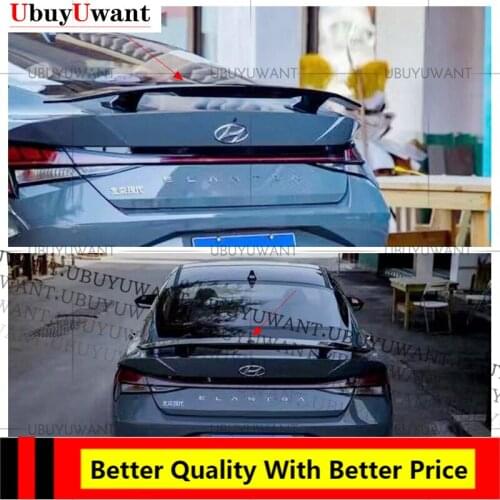 For Hyundai Elantra Avante CN7 2020 2021 ABS Modified Rear Wing Original Style Without Perforation Exterior Auto Parts Spoiler