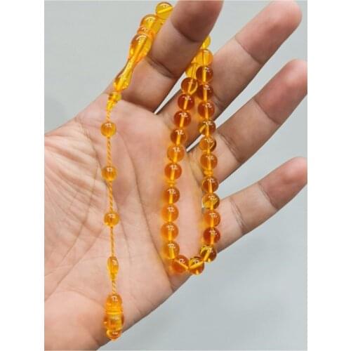 Islamic Tasbih Muslim Rosary Beads 33 Prayer Rosary For Men Bracelet For Men Accessory amber oltu amber stone Handmade Turkey