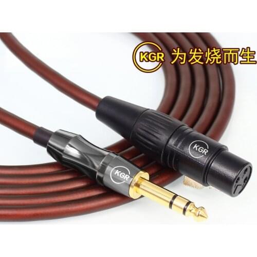 KGR XLR to Jack Microphone Cable 6.35mm Male to XLR Female Mic Lead Adapter for Microphone Guitar Mixer Speaker Patch Panel