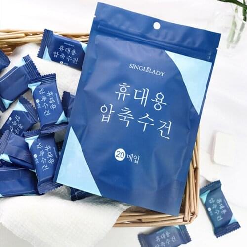 20/50pcs Portable Travel Cotton Compressed Towel Expandable Mini Face Care Healthy Magic Towel For Outdoor Sports Tracvel