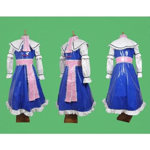 Game Touhou Project Alice Margatroid Cosplay Costumes Blue And White Uniform Dress Adult Unisex Role Play Clothing Custom-Make