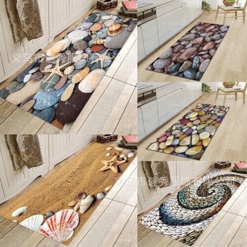 Colourful Bathroom Kitchen Carpet Hallway Doormat Anti-Slip Carpet Absorb Water Kitchen Mat Bath Mat Wood Pattern Floor Mat