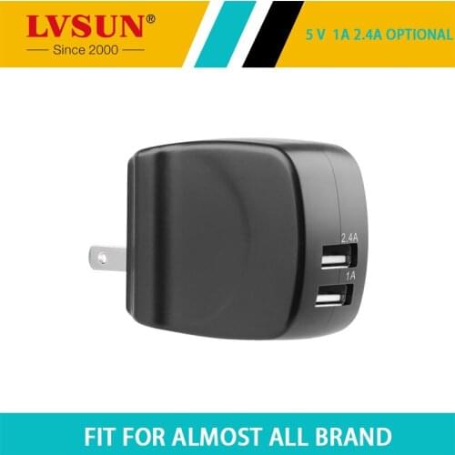 LVSUN 5V 3.4A Portable USB Charger Adapter Wall Charger EU UK Plug Mobile Phone Smart Charger for iPhone Tablet Samsung LS-PW17