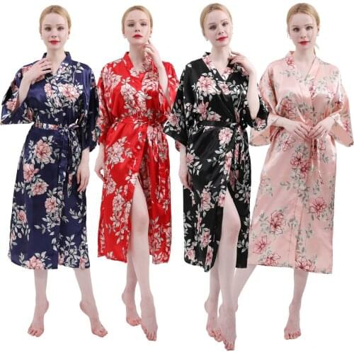 BALDAUEN The New Spring And Autumn Long Lmitation Silk Sexy Ladies Home Night Gown Summer Korean Bridal Dressing