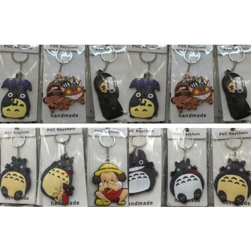 New 60 pcs Mix Japanese Anime My Neighbor Totoro Key Chain For Best Gift Free Shipping L-10