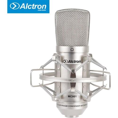 Original Alctron MC001 Microphone Professional High Performance FET Condensador Microfone Microfone Mic With Shock Mount