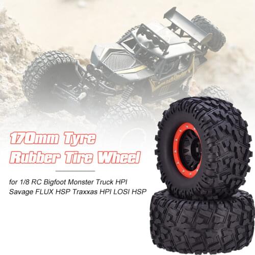 AUSTARHOBBY AX-3013 170mm Wheel Tires Tyre 17mm Hex For 1/8 RC Bigfoot Monster Truck HPI Savage FLUX HSP Traxxas HPI LOSI HSP