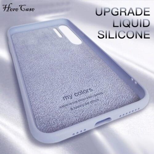Phone Case For Huawei Mate 20 10 9 P10 P20 P30 Pro Lite Liquid Silicone Original Luxury Cover For Huawei Nova 3i 5 4 E 2S Cases