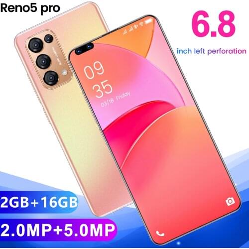Reno5 Pro Smartphone HD Camera Android Cellphone 2GB RAM + 16GB ROM Memory Large Capacity Battery 4G Mobile Phone