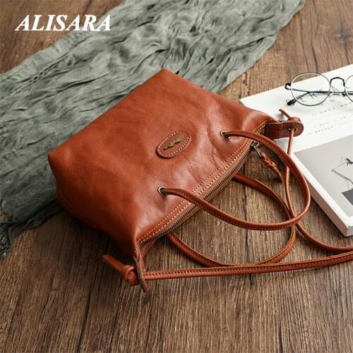 Vintage bag for women zipper Shoulder bag, practical tote bag Yellow brown retro Popular Japanese styles Handbags rustic style