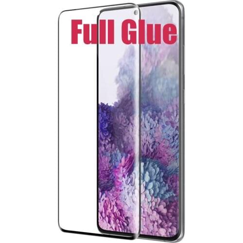 500pcs 3D Curved Full Glue Tempered Glass Screen Protector Full Cover For Samsung Galaxy S21 Ultra S20 Plus S10 S9 Note 20 10 9