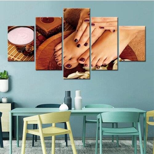 Health Spa Foot Massage Canvas Poster Home Decoration Decorative paintings for bathing shops and footwashing shops