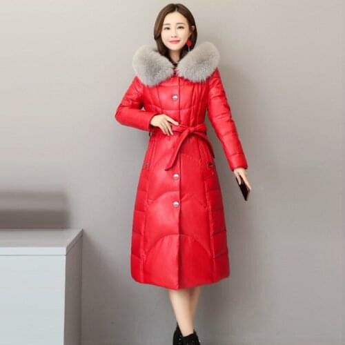 Winter Coat Female Thick Warm 90% Duck Down Jacket Women Real Fox Fur Hooded Clothes 2020 Korean Long Down Coats Tops Hiver 859