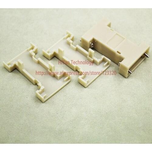 10pcs/lot) RS232 DB9 Serial Port Shell D Sub Connector DB9 To DB9 Changer Plastic Shell Cover Beige Color