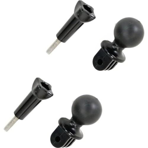 2 pc Mounting Base with 1-Inch Diameter Ball (RAM Compatible). Easily Connect Action Camera to 1" Ball Accessories. (2pcs Adapte