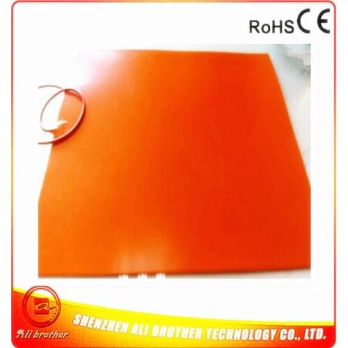 220v 1900w 960*690*1.5mm 3d printer Heater flexible silicone rubber Heater 1000mm lead wire come out from middle of short side