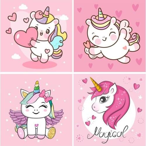 5D Diamond Painting Unicorn Full Drill Diamond Embroidery Cartoon Magic Cross Stitch Mosaic Art Home Decor Kids Room DIY Gift