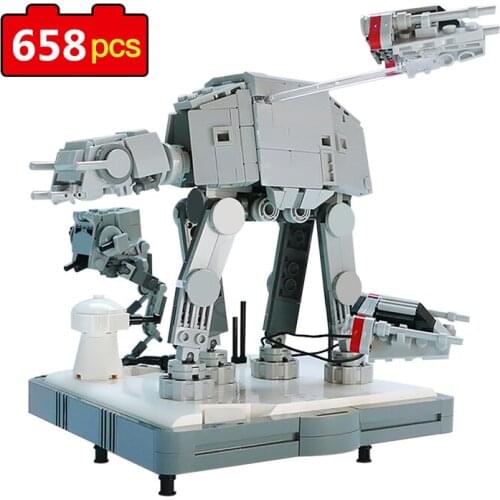 658pcs Battle on Hoth mini diorama Building Blocks Bricks Star Series Compatible Educational Toys For Children Kids Gifts