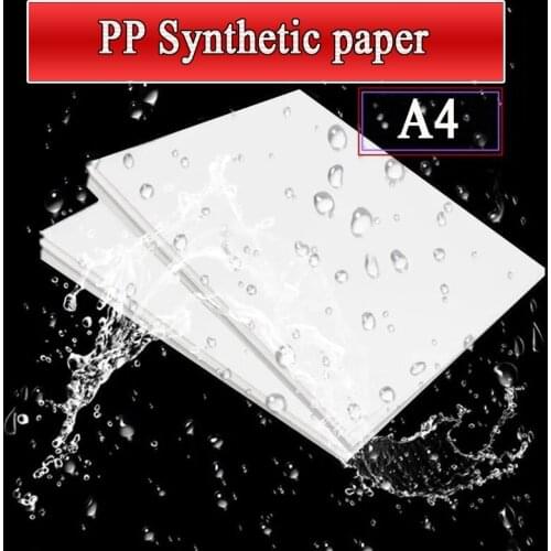 A4 Self-adhesive PP Synthetic Paper Inkjet Printing Paper Matte White Blank Glossy Waterproof Label Sticker for Laser Printer