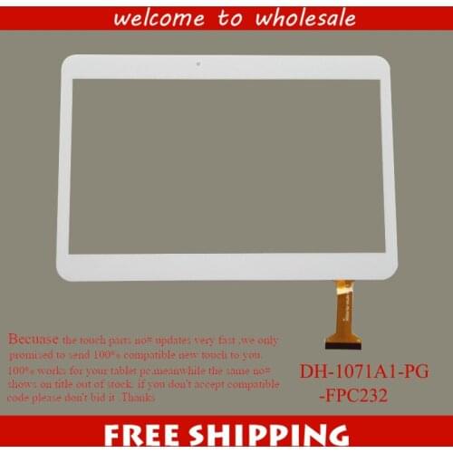 Free shipping 10.1'' inch touch screen,100% New for dh-1071a1-pg-fpc232 touch panel,Tablet PC touch panel digitizer