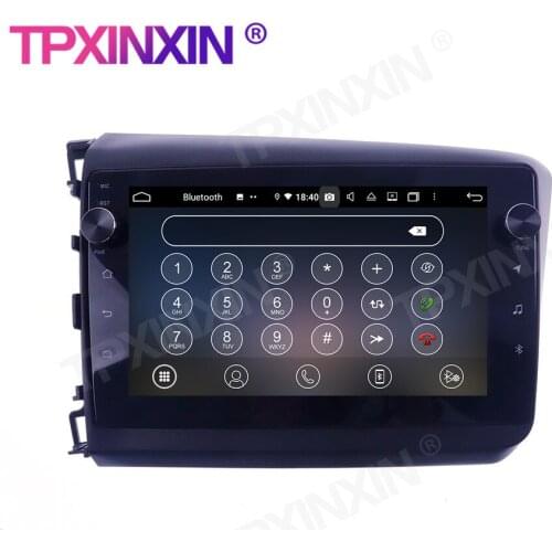 Wireless Carplay For Honda Civic 2011-2015 Android 10 GPS Car Multimedia Tesla Player Headunit Audio Radio Navigtion Car radiao