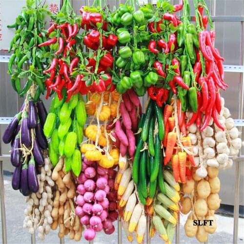 Home green grocery Kitchen store shop decoration simulation sweet potato cucumber potato tomato mushroom fake vegetables props