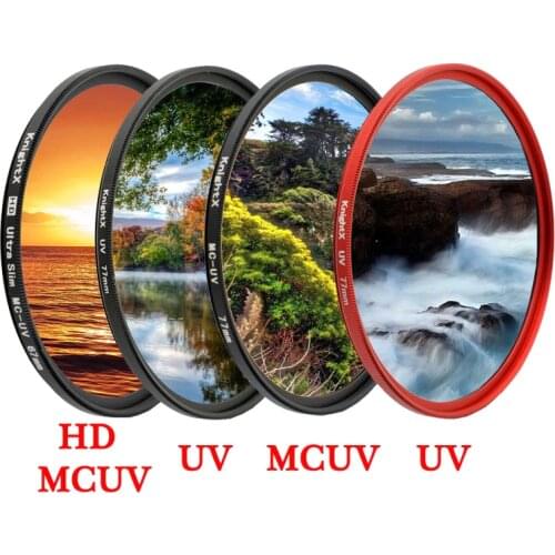 KnightX HD UV MCUV 49 52 55 58 62 67 72 77 MM Camera Lens Filter For canon eos sony nikon 500d 1200d light d80 set 52MM 58MM