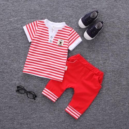 Summer Toddler Baby Boys Clothes Suits Casual Sports Infant Clothing Sets CAUSAL T-Shirt Shorts Children Kids Clothes Suits Sets
