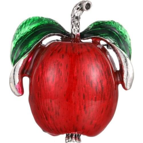 And the United States the new drip apple high-grade enamel brooch speed sell through amazon fruit corsage, clothing