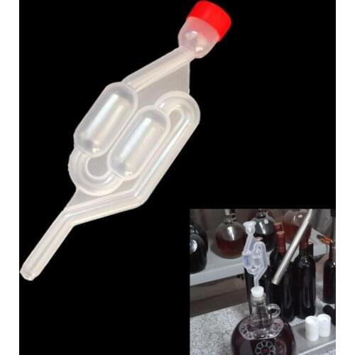 Homemade wine Vent Air lock Exhaust One-way Home Brew Wine Fermentation Airlock Check Valve Water Sealed Valves Plastic Air Lock