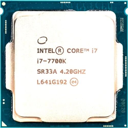 Intel Core i7-7700K Quad-Core cpu 4.2GHz 8-Thread LGA 1151 91W 14nm i7 7700K processor
