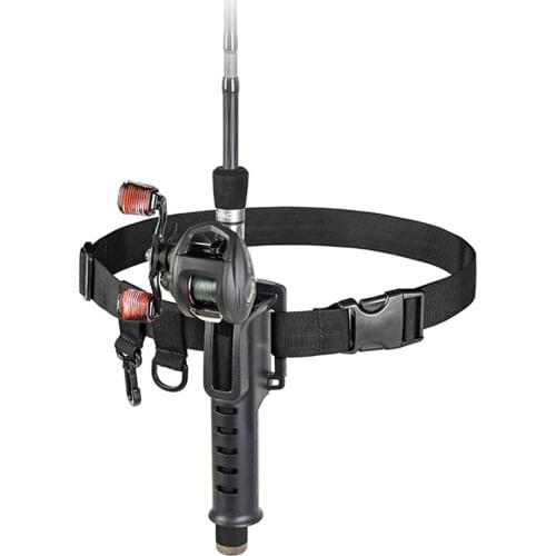 Fishing Rod Belt Adjustable Support Stand Up Pole Holder Fishing Gear Supplies For Straight Handle Rod