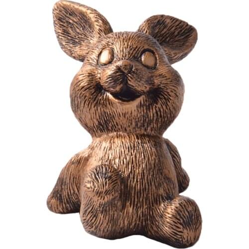 Rabbit Pig Shaped Garden Sculpture Resin Ornaments Statue Desktop Decor