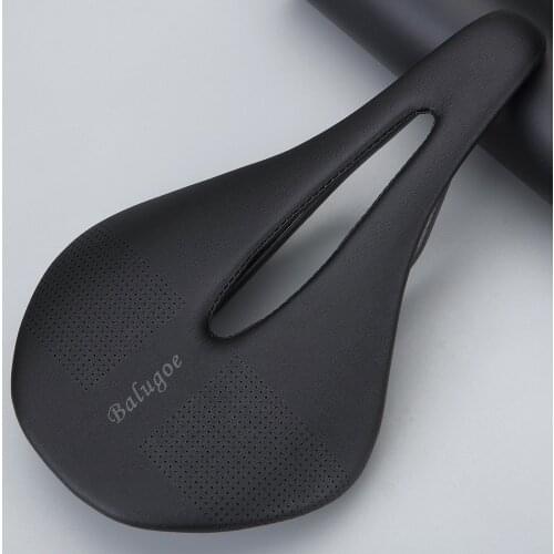 EC90 MTB Cycling Saddle Carbon Fiber + Leather Cushion Comfortable Road Mountain Bike Seat Steel Rail Bicycle Parts 240-143mm