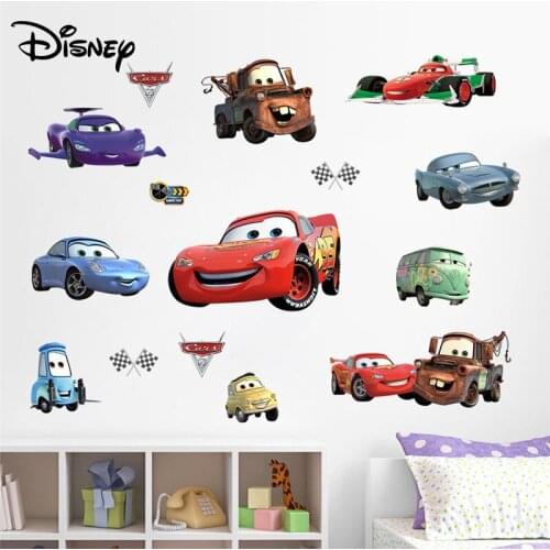 Disney Cars Sticker Kids Room Bedroom Sticker Waterproof Removable Environmental Sticker