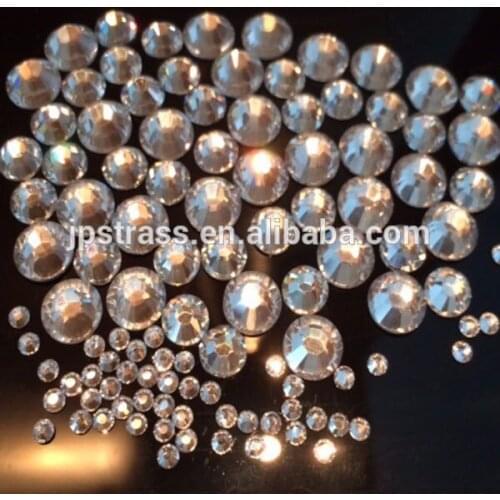 High quality of hot fix flat back rhinestones ss10 crystal 100 gross per pack ,for garment dress accessory free shipping