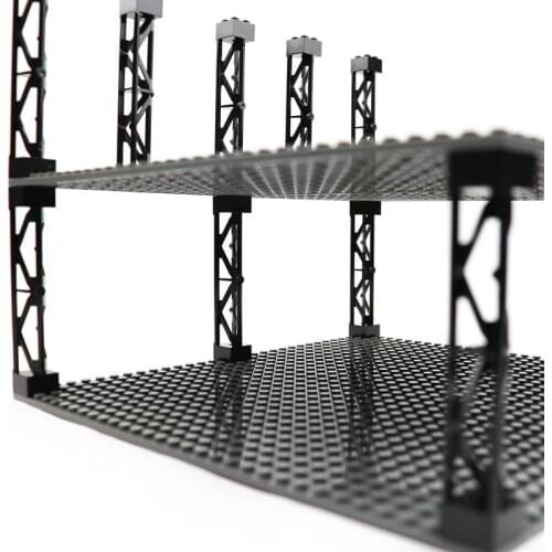 City Building Blocks Train Car Pillar Support Girder Column Beam 2x2x10 Military Bricks Toys Compatible Technical Parts 95347