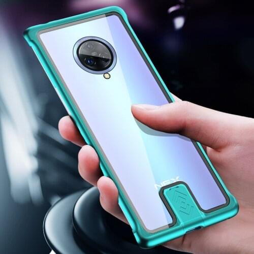 Metal Glass NEX 3S Case For Vivo NEX 3 Case Transparent NEX 3S Cover Shockproof Frameless Coque For VIVO NEX 3 Case NEX 3S Funda