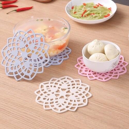 1pc Rhombus thickened Cup Mat Pad Creative Insulation Pad kitchen Anti-scald Mat Pot Mat Non-slip Table Mat Household Supplies