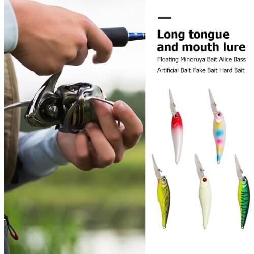 12g 11cm Fishing Lure Bionic Minnow Bass Perch Fishing Artificial Crankbait Tackle Floating Lure Hooks Cuttlefish Bait