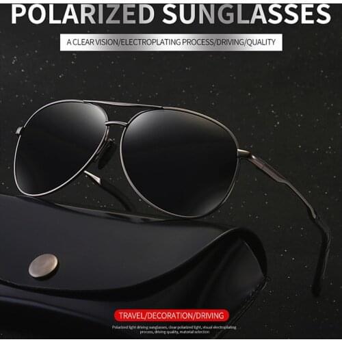 2020 Classic Polarized Sunglasses Anti-glare Men Women Driving Sun Glasses Male Goggle UV400 Driver Vintage goggles