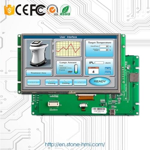 5.0 inch LCD Programmable Operator Panel Touch Monitor for Industrial Control 100PCS