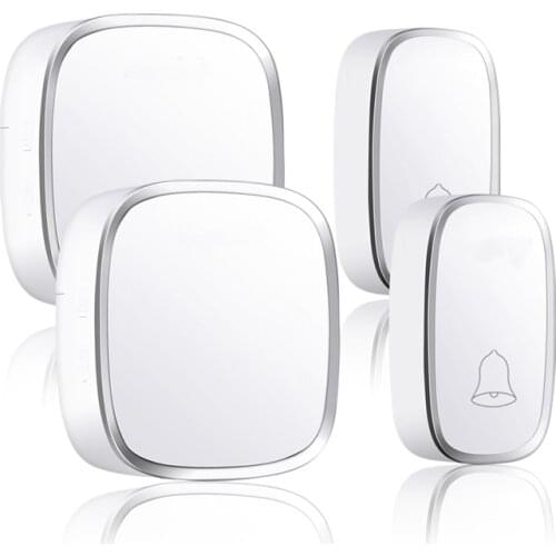 Wireless Doorbell Waterproof Calling Door Bell House LED Light AC 100-260V 36 Ring tunes 4 Volume chime US EU Plug Doorbell