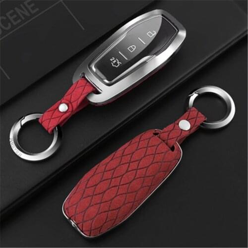 Faux Flip fur car key case For Ford Edge Mondeo Mustang Fiesta MK ranger C-Max S-Max Focus Galaxy Ecosport Kuga 23ST Explorer KA
