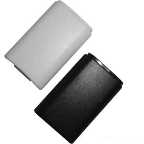 Black & White Universal Battery Pack Cover Shell Shield Case Kit for Xbox 360 Wireless Controller