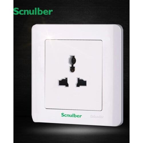 EU indian single 2pin US and 3pin AU multi funcational wall switch socket outlet