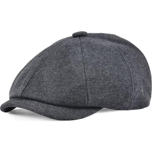 VOBOOM Cotton Newsboy Caps Men Large Size Flat Hats Cabbies Classic Driver Baker Boy Hat 8 Panel Headpiece 321
