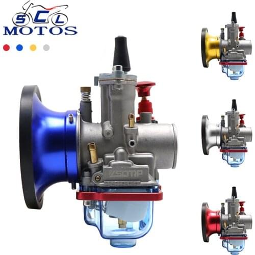 Sclmotos- 28 30mm Keihi PWK Motorcycle Carburedor Carb + 50mm Wind Cup For Honda CG125 CG250 Yamaha JOG DT 125 GY6 Carburateur